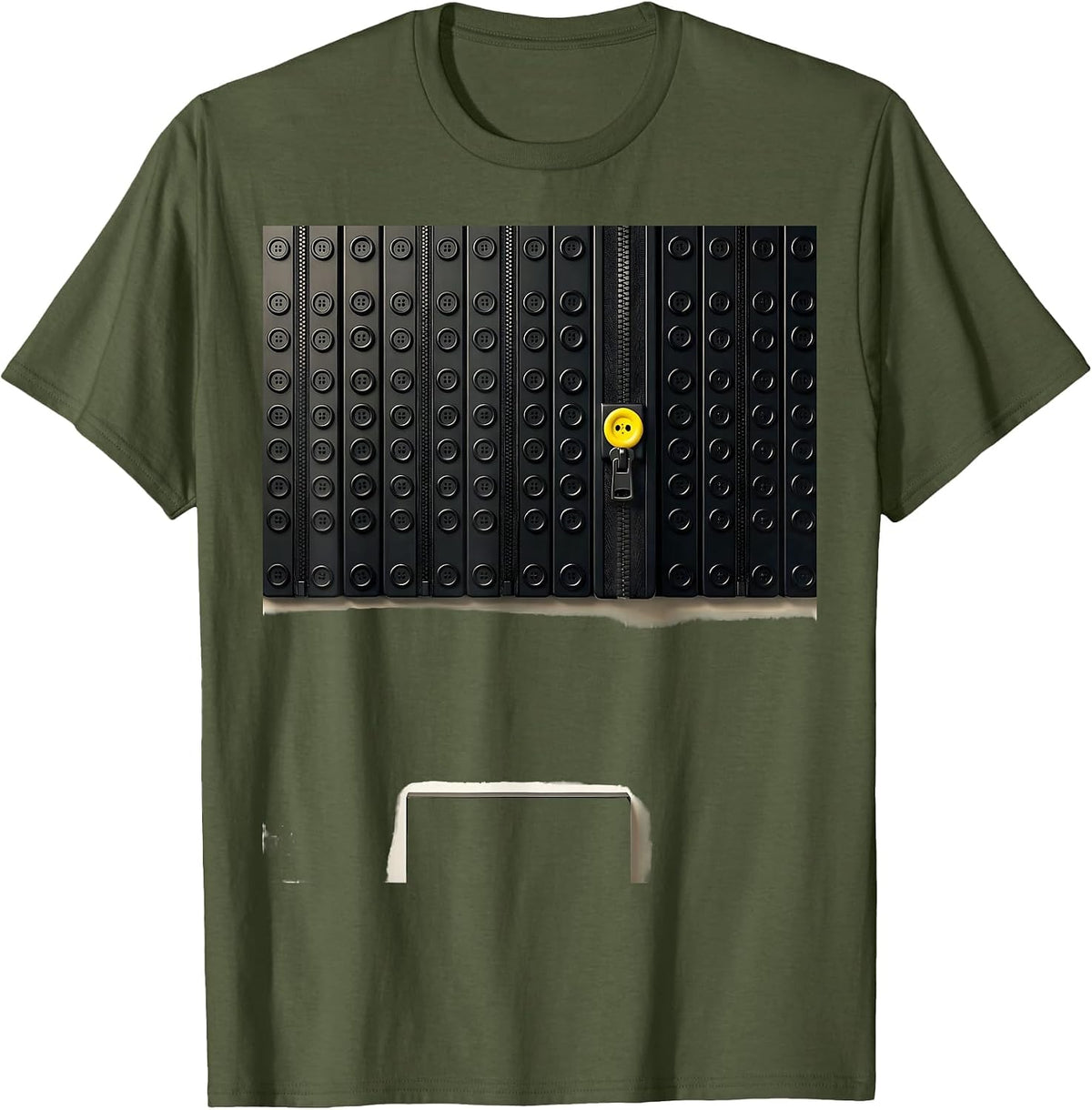 Men's Dressing Practice Board Occupational Therapy Humor T-Shirt - Olive Green