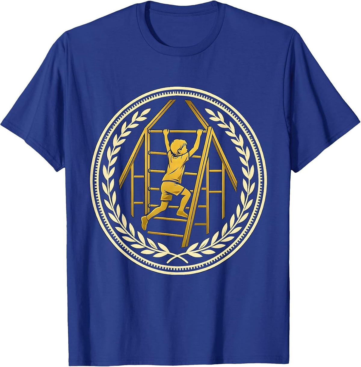 Men's Occupational Therapy Child Climbing Gym Structure T-Shirt - Royal Blue