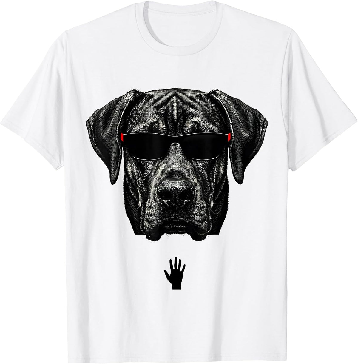 Men's Rhodesian Ridgeback Sunglasses Dog Breed Portrait Humor T-Shirt - White