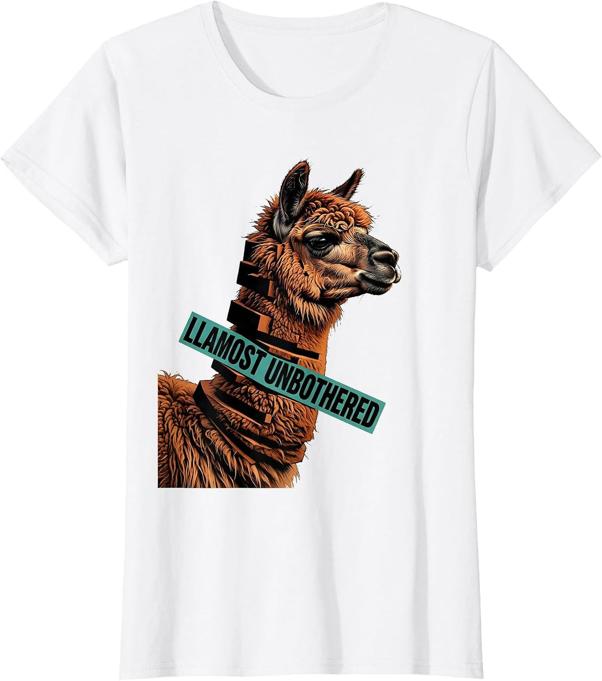 Llamost Unbothered Funny Llama Alpaca Humor Casual Gift T-Shirt - White