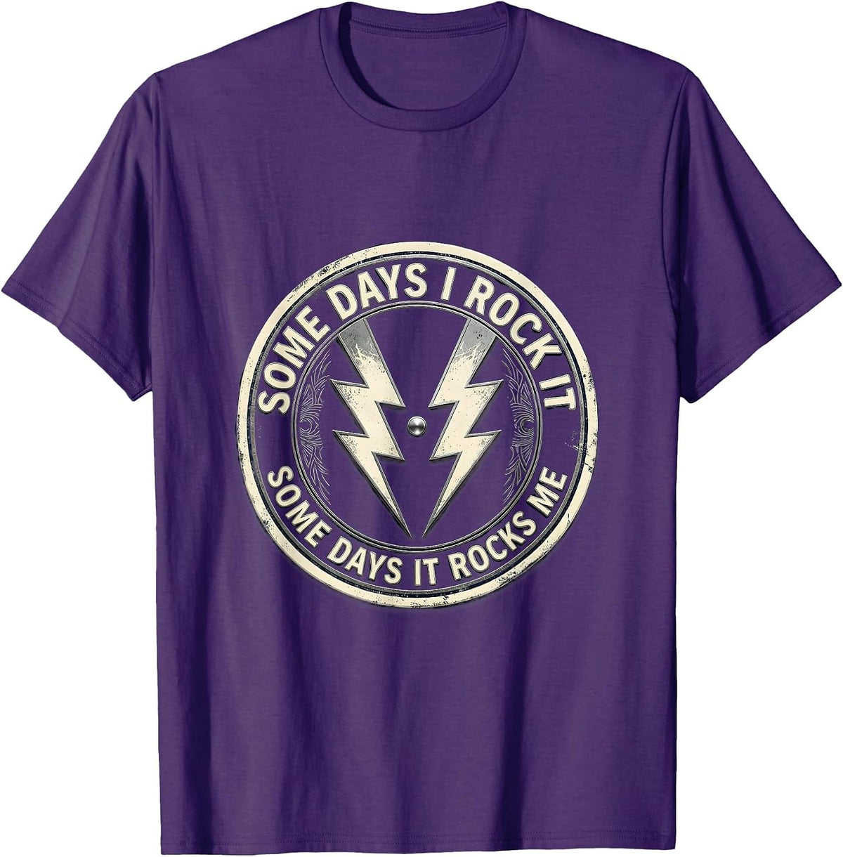 Some Days I Rock It Some Days It Rocks Me Sped Squad T-Shirt - Purple