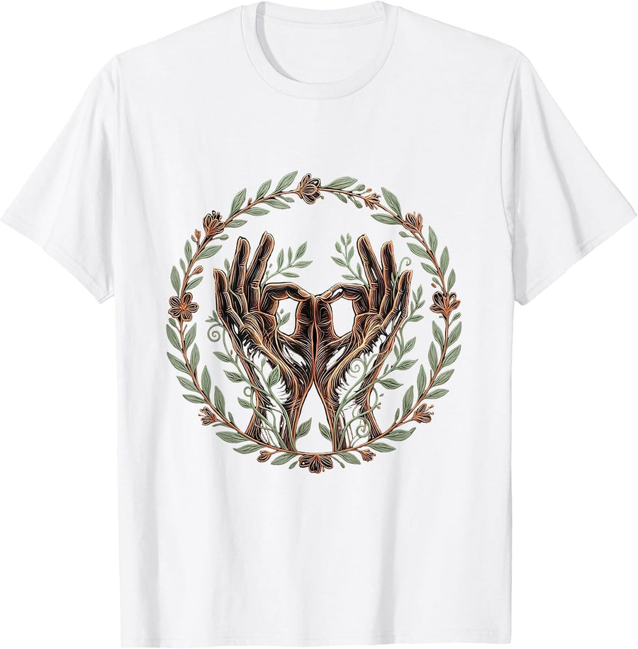 Men's SPED Teacher ASL Sign Language Alphabet Gift T-Shirt - White