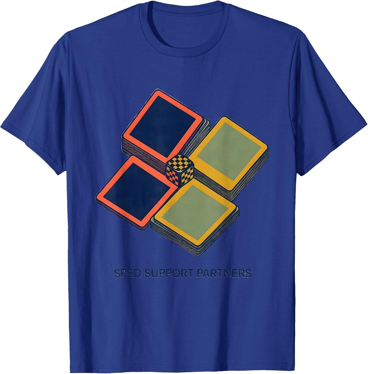 SPED Support Partners Special Education Teacher Dream Team T-Shirt - Royal Blue