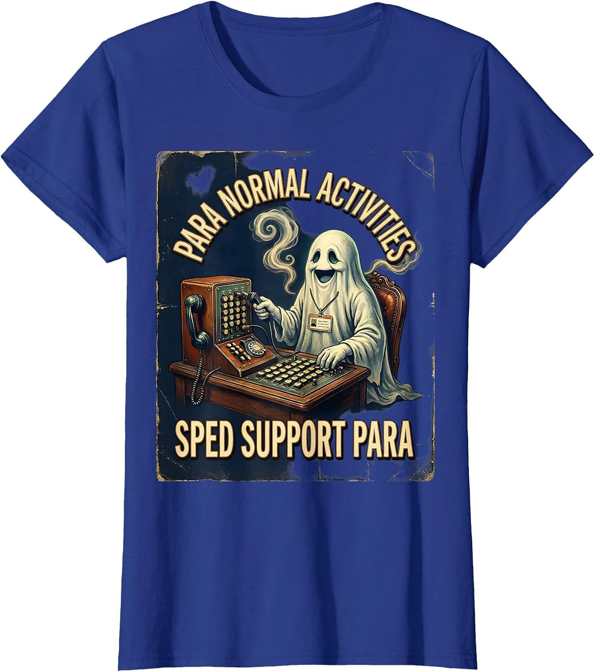Women's Para Normal Activities SPED Support Para T-Shirt - Royal Blue