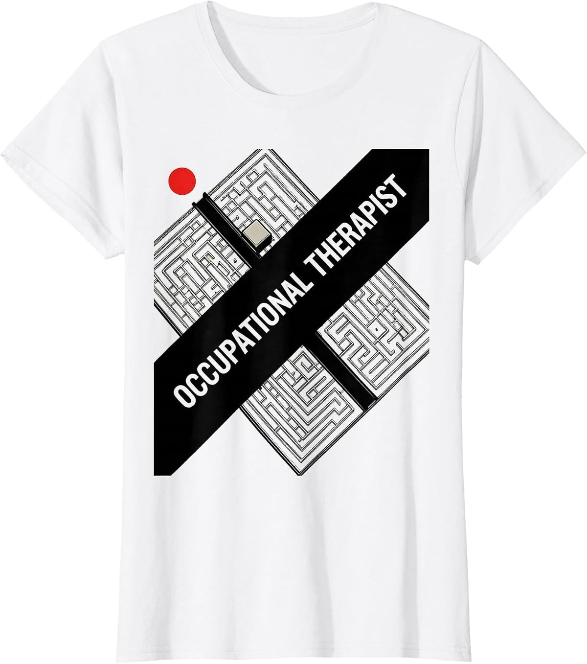 Occupational Therapist Constructivist Poster OT Work Wear T-Shirt - White
