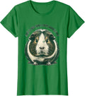 Women's Just A Girl Who Loves Guinea Pigs Funny Rubber Stamp Animal T-Shirt - Kelly Green