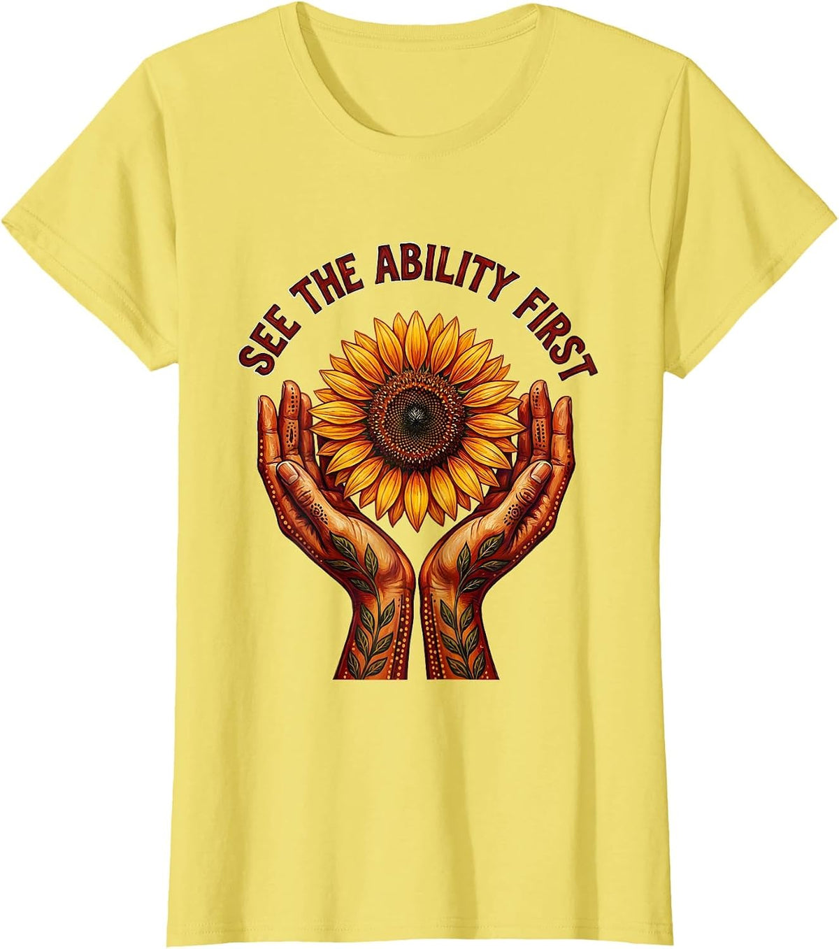 See the Ability First Special Education Design T-Shirt - Lemon Yellow