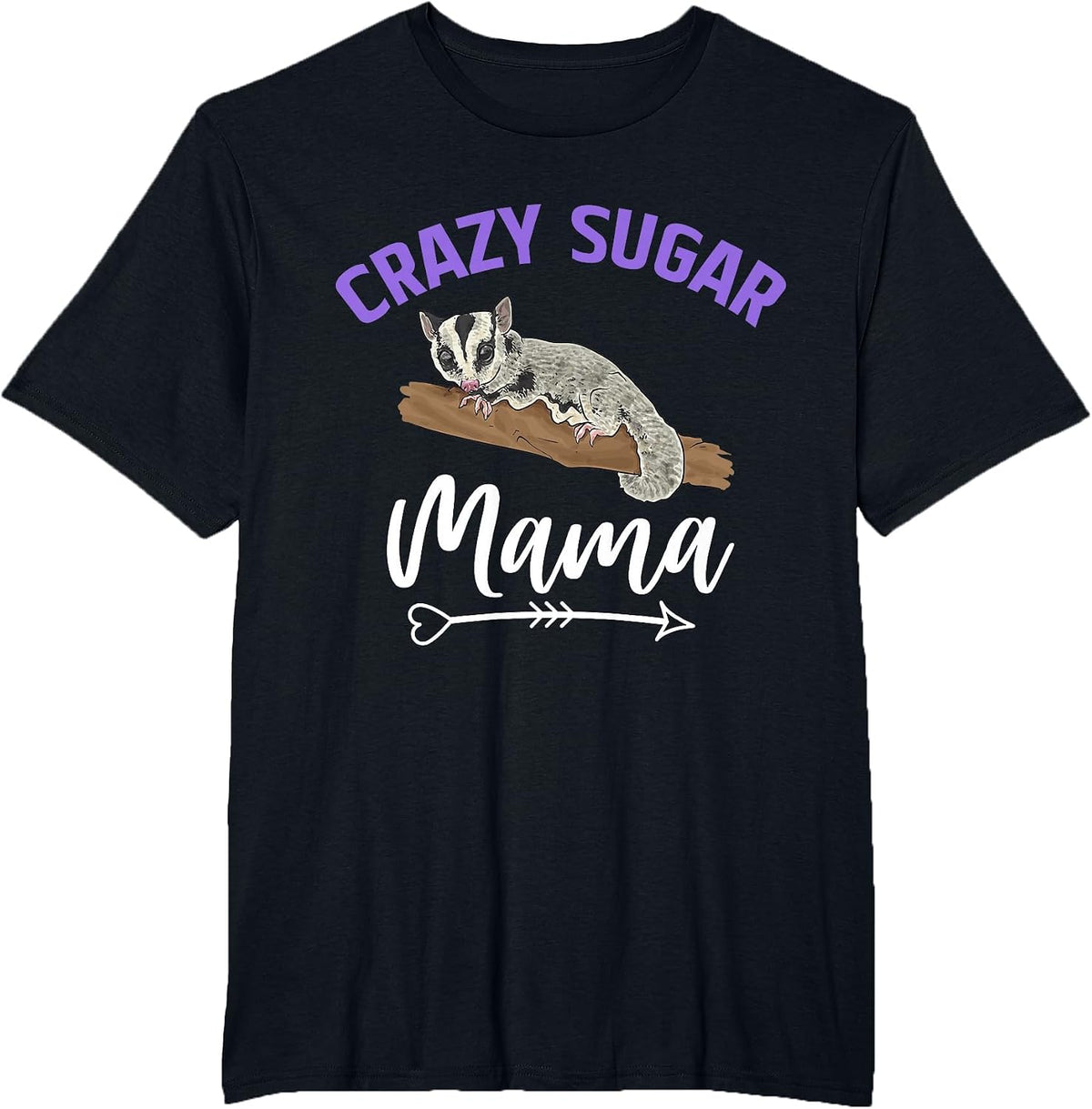 Sugar Glider Short-Head Glider T-Shirt - Black