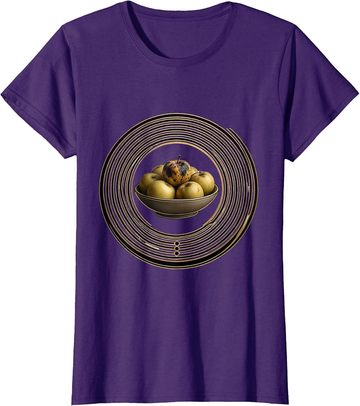 Women's We Do Not Care Club Sarcastic Cat Humor T-Shirt - Purple