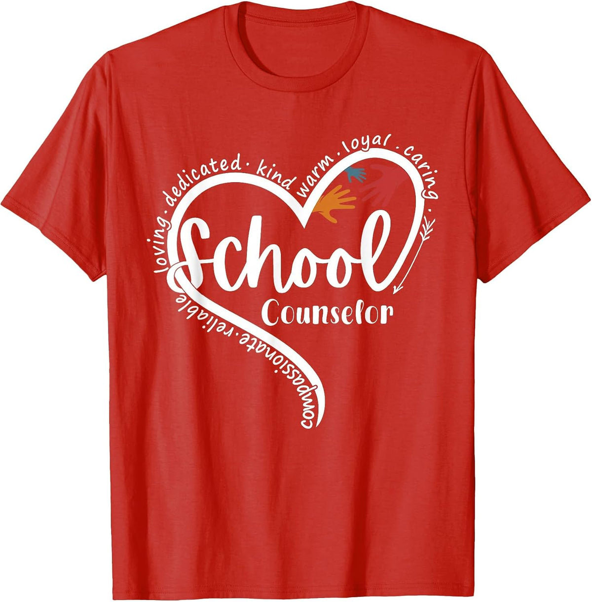 School Counselor Guidance Counselor Schools Counseling T-Shirt - Red
