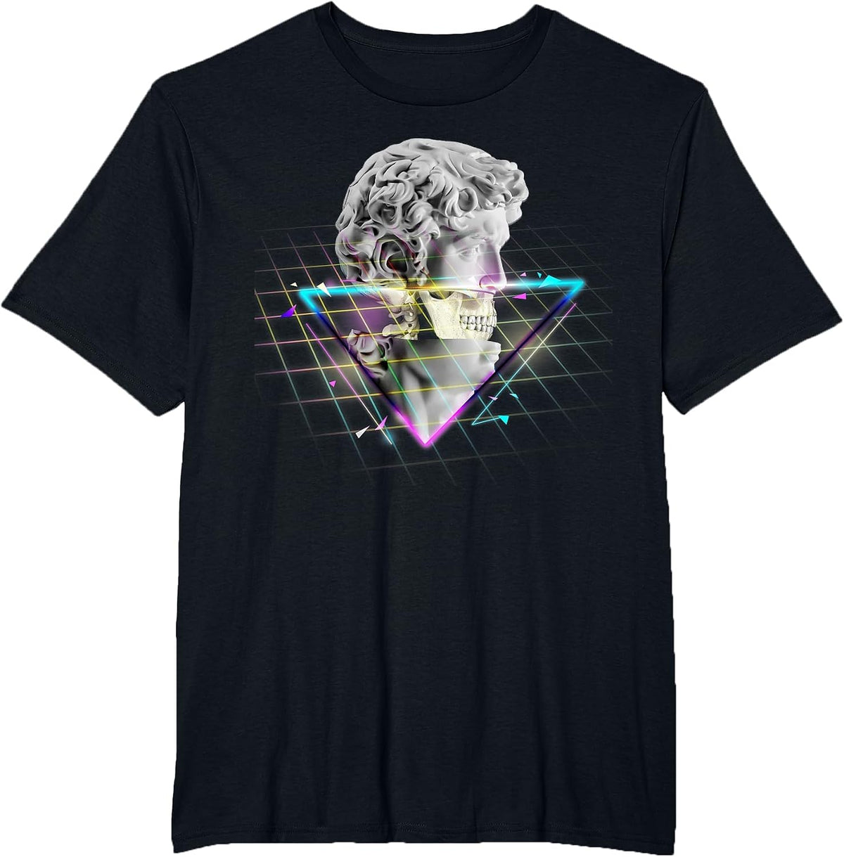 Synthwave - 80s 90s Vaporwave Aesthetic Style T-Shirt - Black