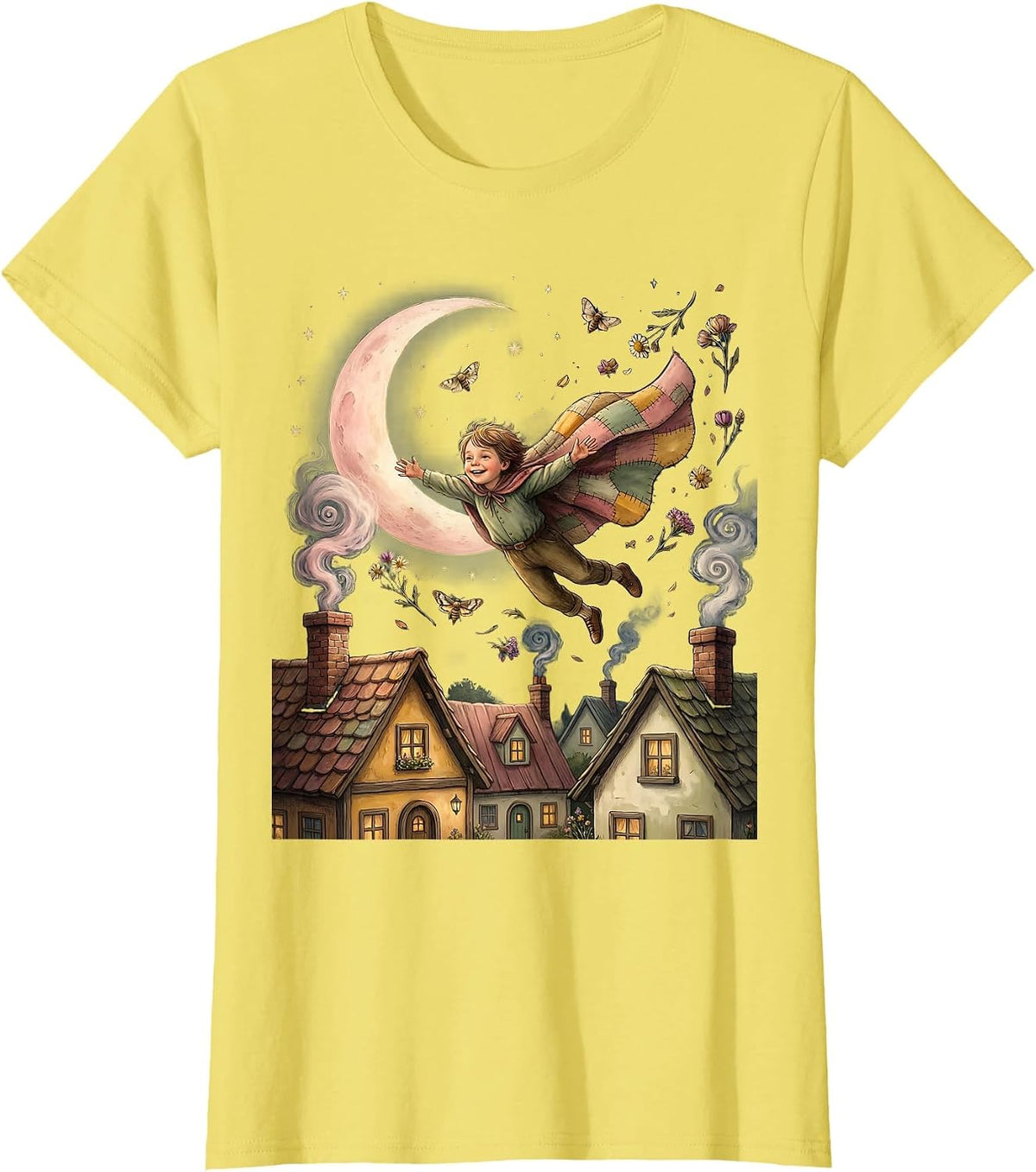 Down Syndrome Awareness Flying Cape Hero Child Design T-Shirt - Lemon Yellow