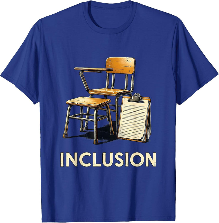 Special Education Teacher Inclusion Awareness Support T-Shirt - Royal Blue