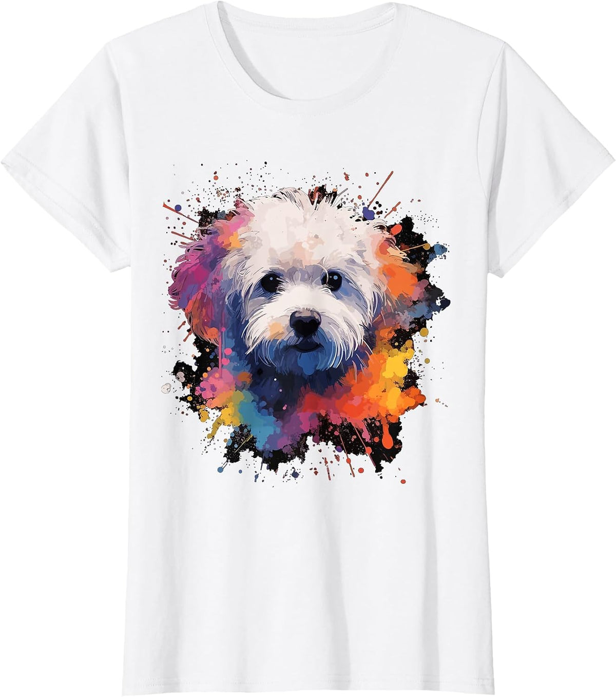 Bichon Frise Dog T-Shirt - White
