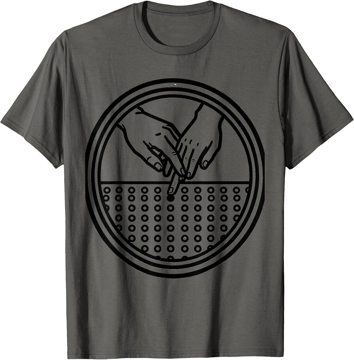 Occupational Therapy Pegboard Hand Guidance Tee T-Shirt - Asphalt Grey