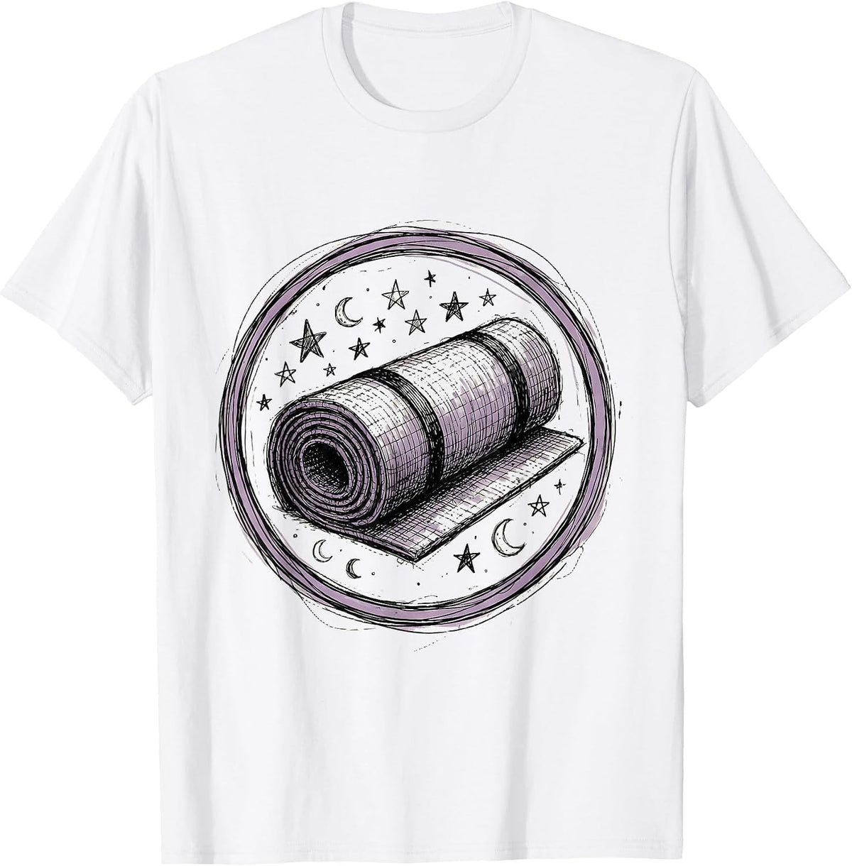 Men's Preschool Teacher Nap Mat Stars Graphic T-Shirt - White