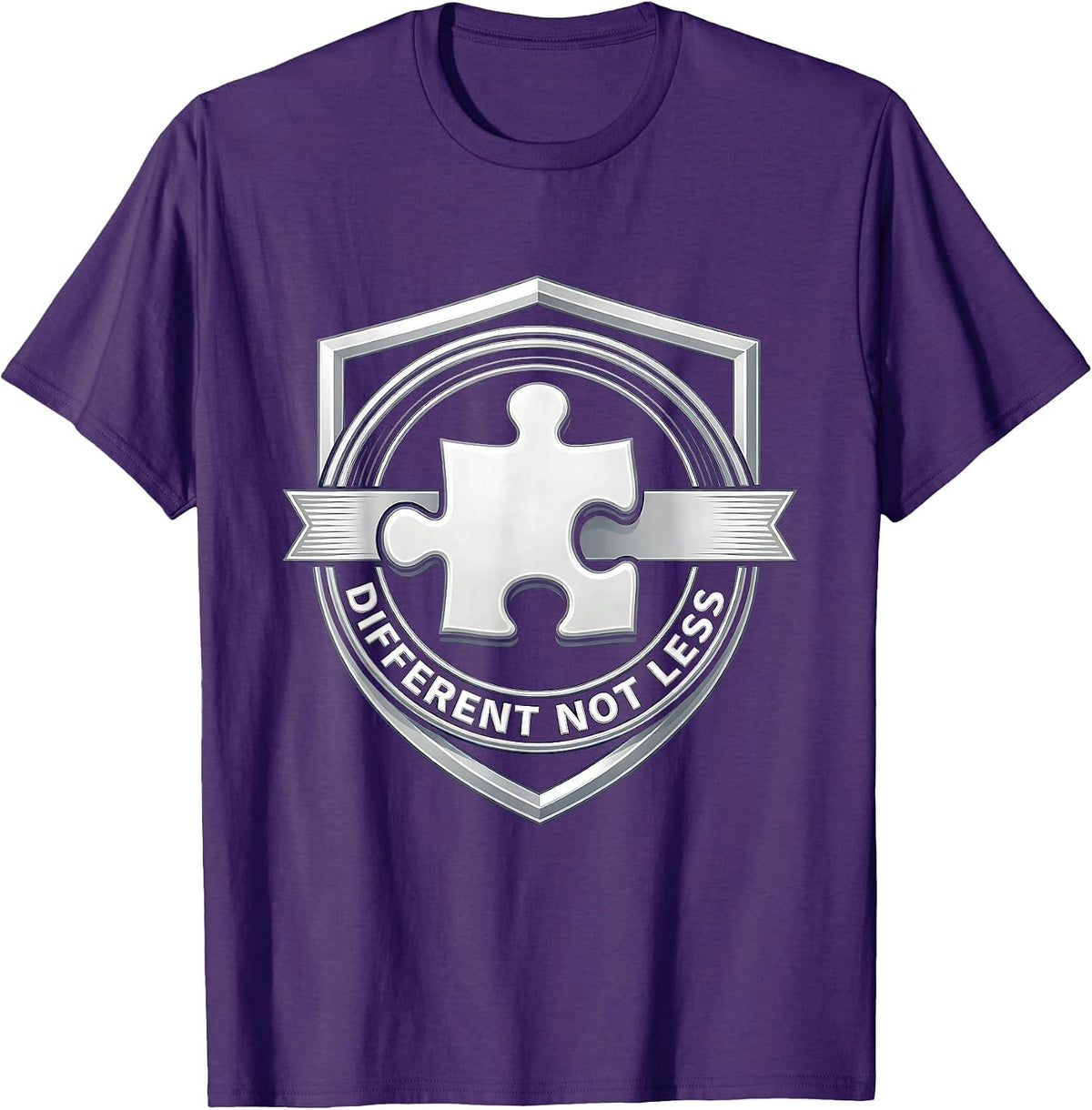 Men's Different Not Less Special Education Awareness T-Shirt - Purple