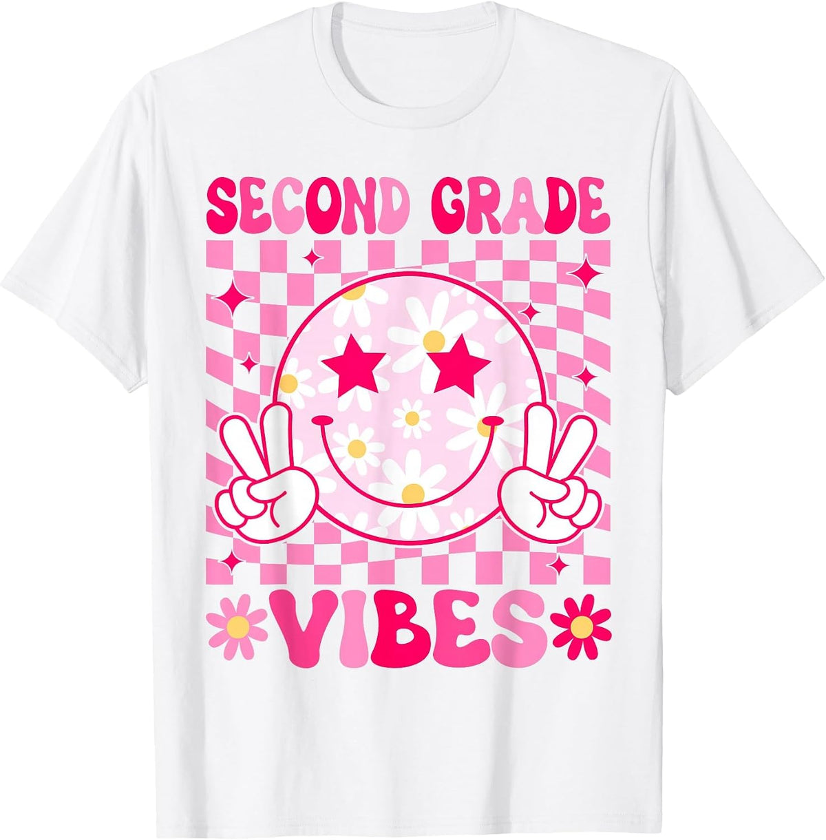 Second Grade Vibes Back to School 2nd Grade Teacher Students T-Shirt - White