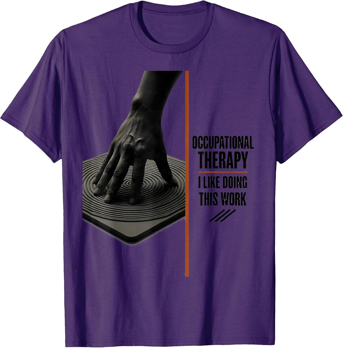 Occupational Therapy I Like Doing This Work OT T-Shirt - Purple