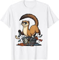 Masked Ferret Triumph Funny Ferret Lover Gift T-Shirt - White