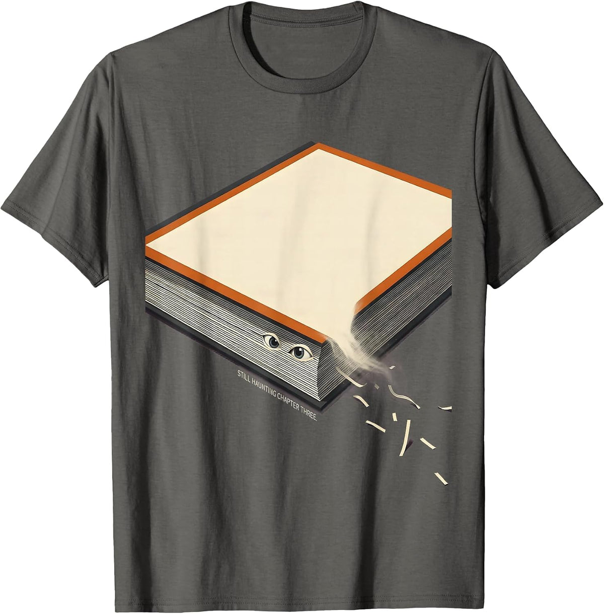 Still Haunting Chapter Three Editorial Conceptual Bookish T-Shirt - Asphalt Grey