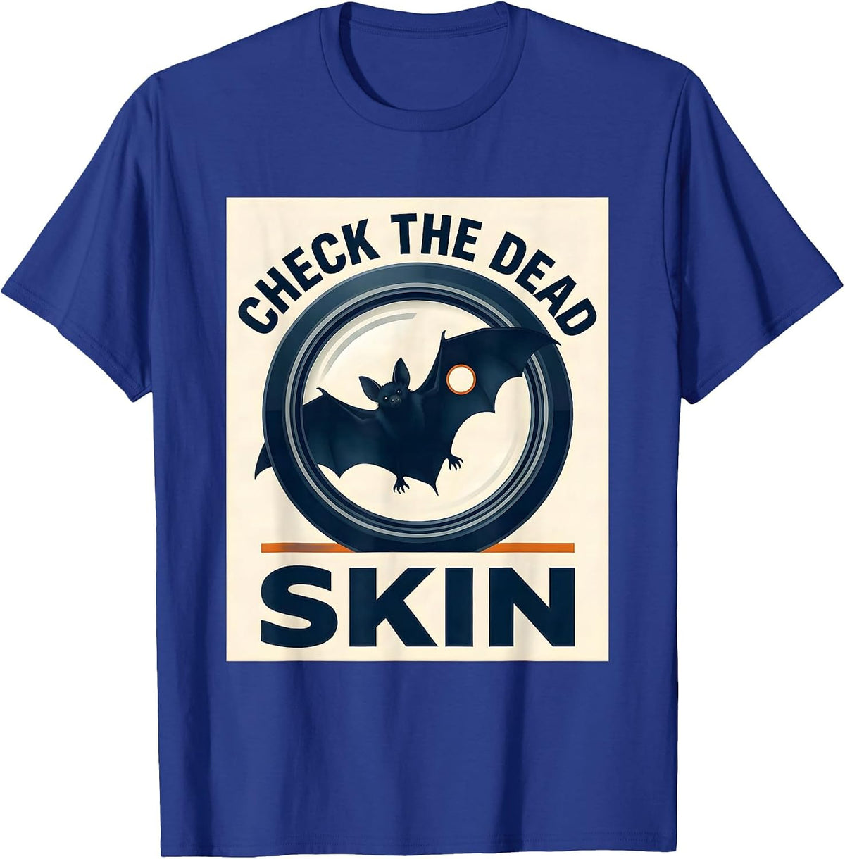 Check The Dead Skin Dermatology Halloween Esthetician Humor T-Shirt - Royal Blue