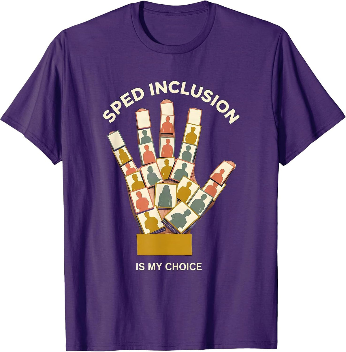 SPED Inclusion Is My Choice Inspirational Special Ed Teacher T-Shirt - Purple
