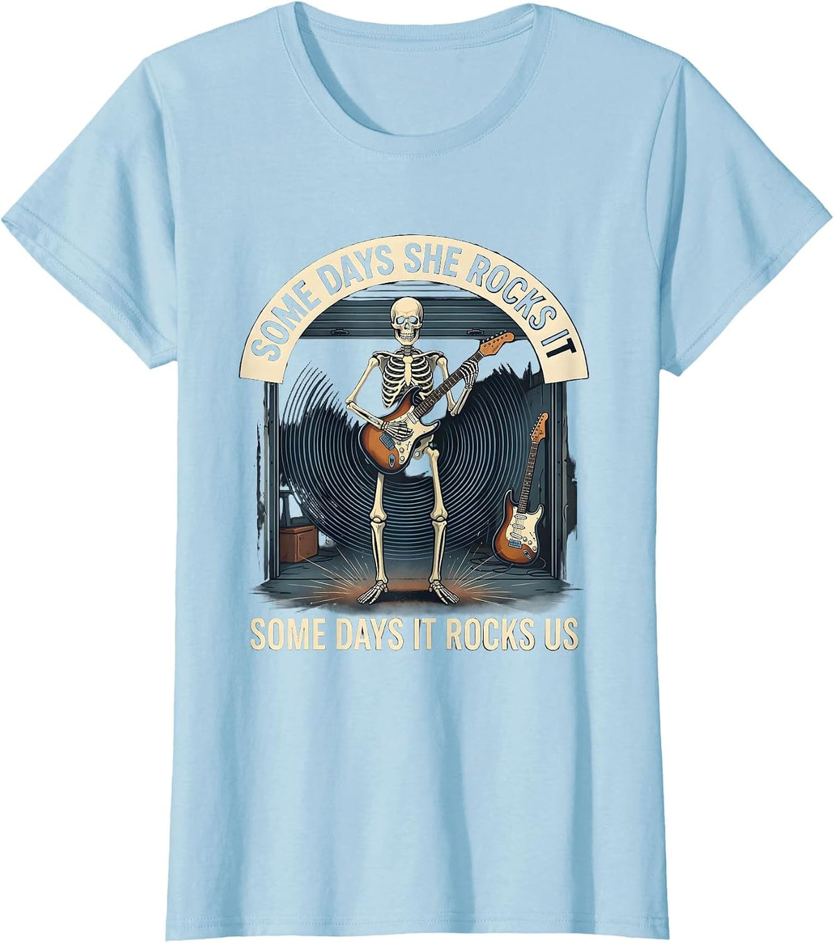 Some Days She Rocks It, Some Days It Rocks Us Sped Squad T-Shirt - Baby Blue