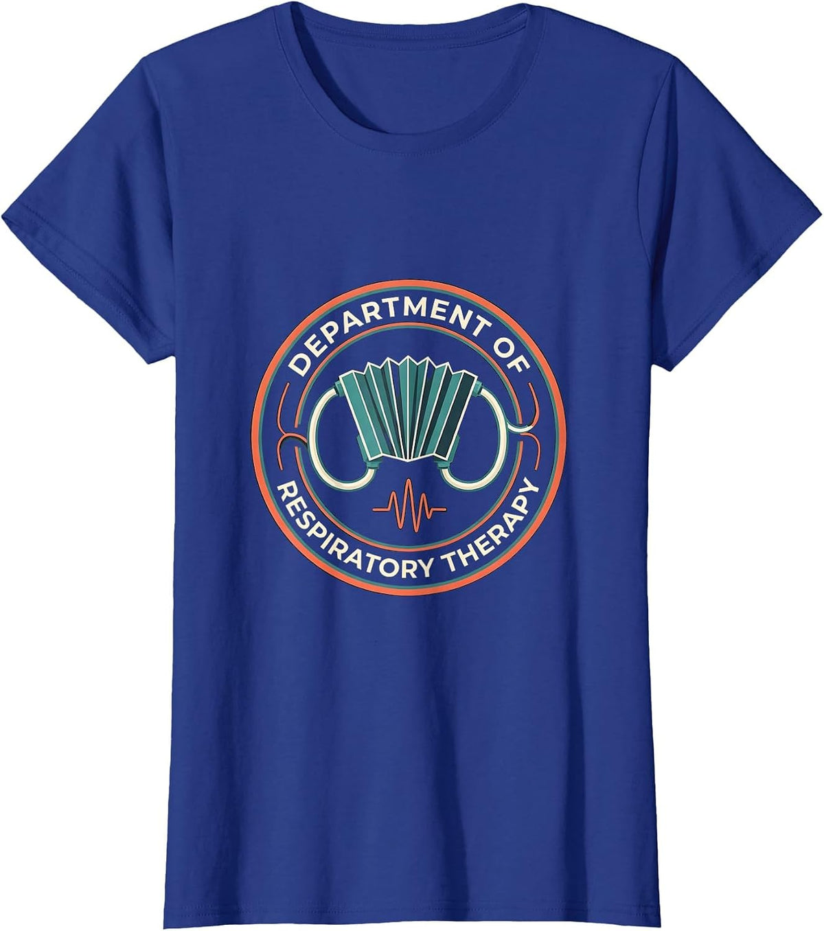 Women's Department of Respiratory Therapy Funny RT Care Week T-Shirt - Royal Blue