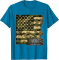 11.11.26 Distressed Patriotic Military Veteran Veteran Day T-Shirt - Sapphire Blue