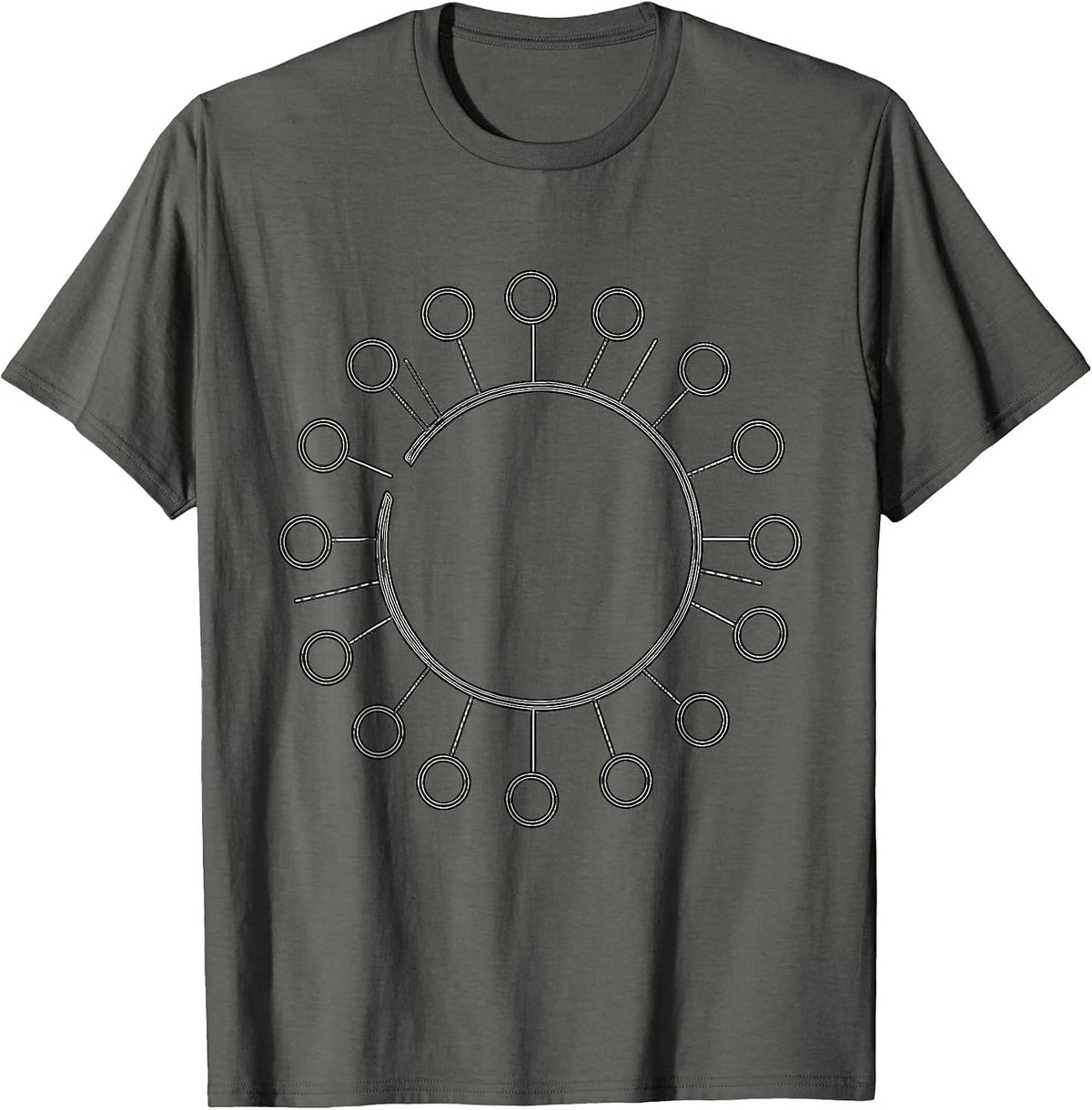 Circle Connection Funny Mental Health Counselor Humor T-Shirt - Asphalt Grey