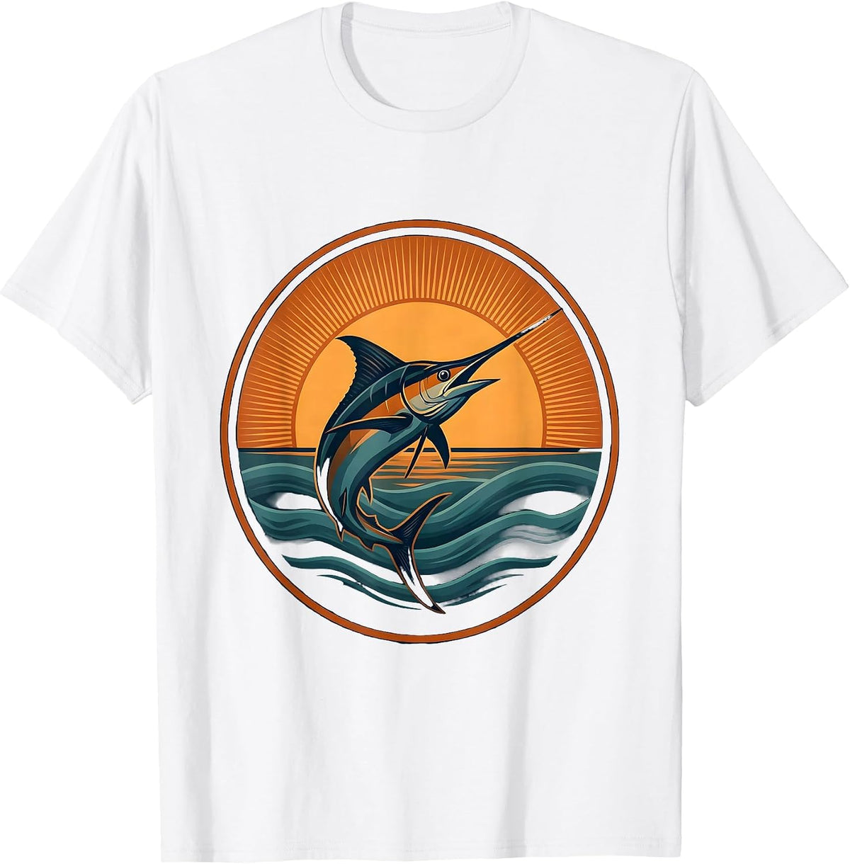 Gulf of America Jumping Marlin Blazing Horizon T-Shirt - White