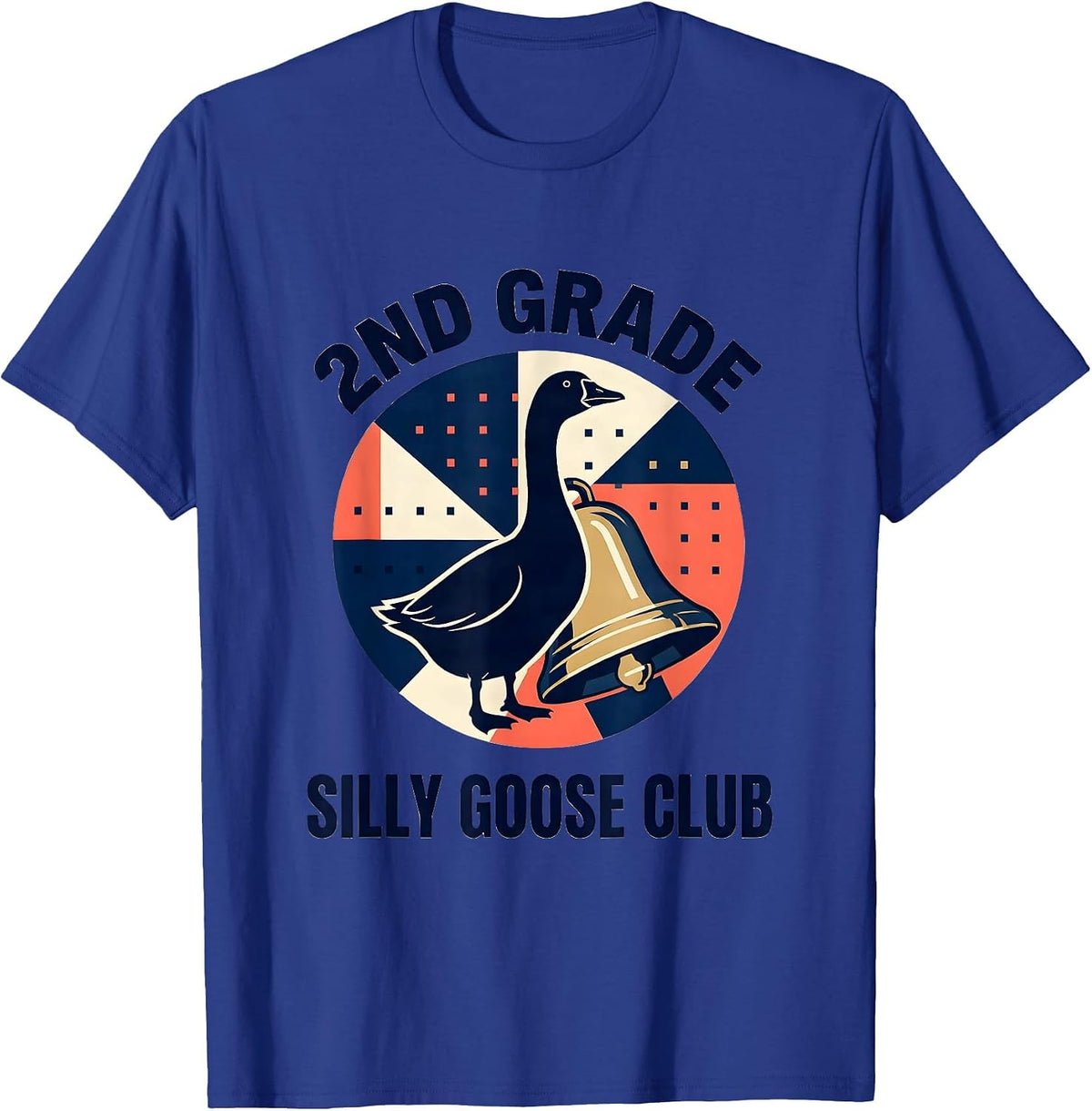 Men's 2nd Grade Silly Goose Club Funny Teacher Back To School T-Shirt - Royal Blue