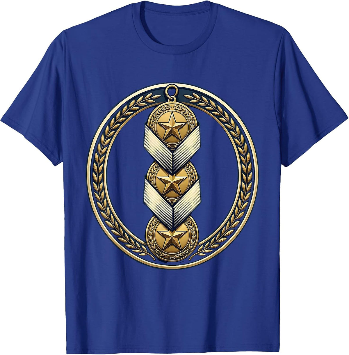 Men's Sped Teacher Patience Medals Graphic Design T-Shirt - Royal Blue