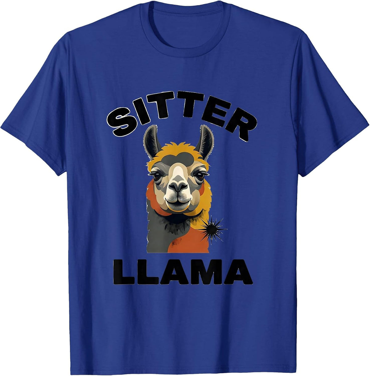 Sitter Llama Midcentury Modern Funny Llama Alpaca Lover Gift T-Shirt - Royal Blue