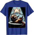 I Survived One Brief Tummy Ache Funny Ferret Meme Humor T-Shirt - Royal Blue
