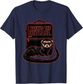 I Packed The Suitcase Ferret Funny Ferret Lover Christmas T-Shirt - Navy Blue