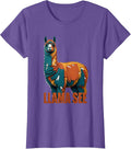 Llama See Funny Llama Alpaca Lover Novelty Humor T-Shirt - Purple Heather