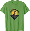Shadow Or Shine Weather's Mine Groundhog Day T-Shirt - Grass Green