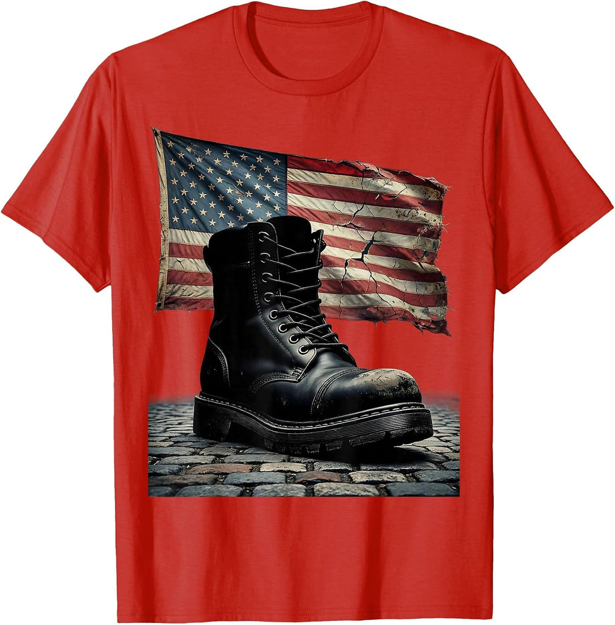 Men's We The People Worn Boot City Street Graphic T-Shirt - Red