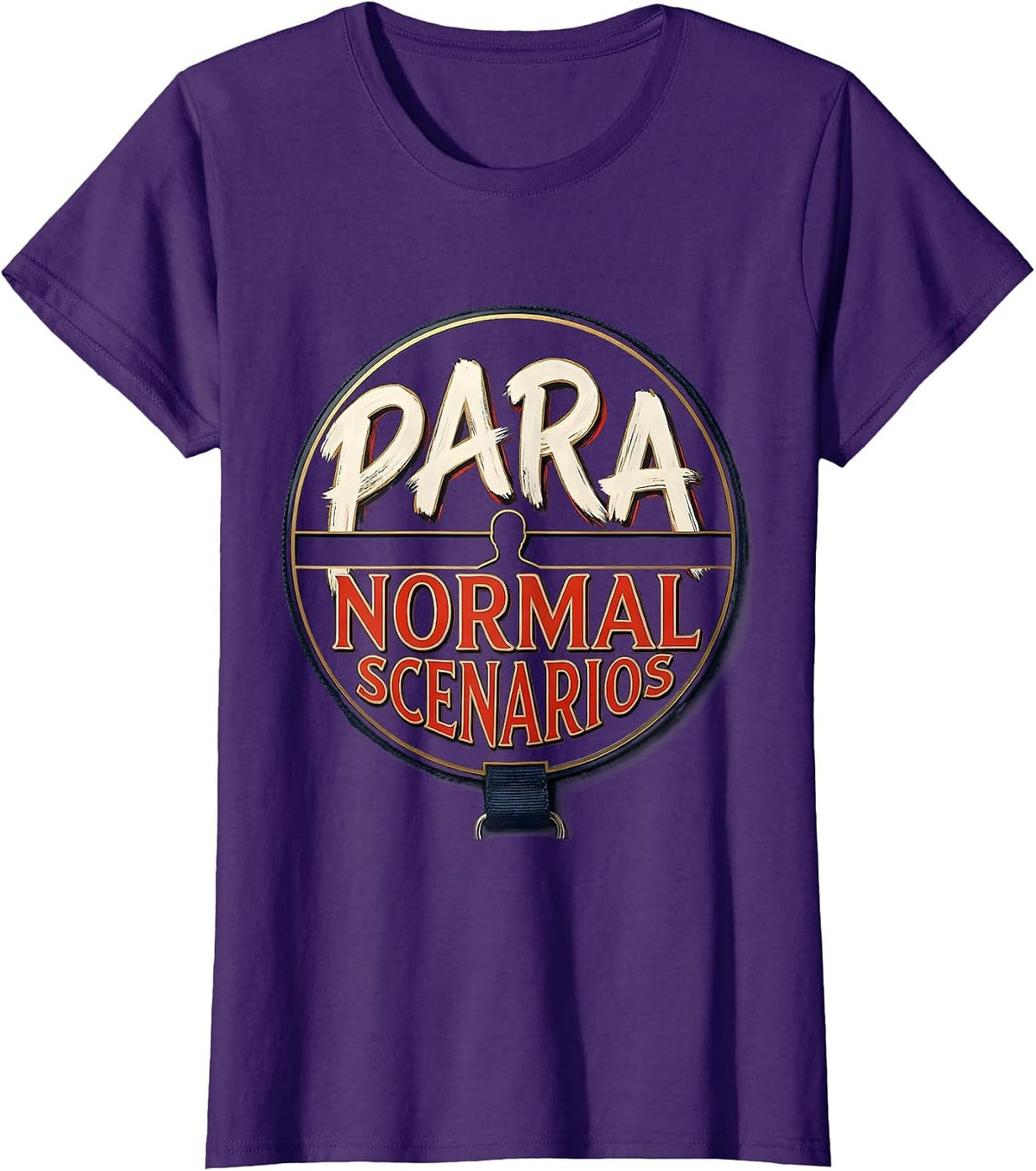 Women's Para Normal Scenarios Ghost Sped Teacher Halloween T-Shirt - Purple