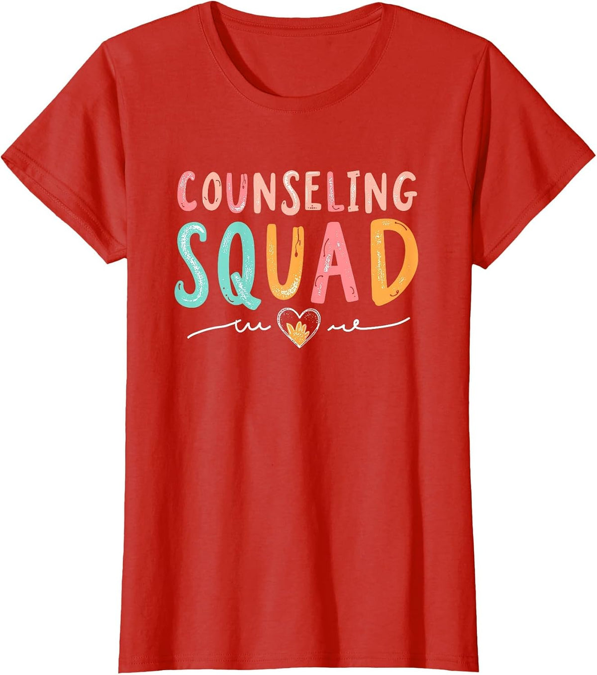 Counseling Squad School Counselor Tees T Shirts for Women Men Counselor Shirt - Red