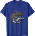 Spiky Outside, Soft Underneath Cute Hedgehog Lover Christmas T-Shirt - Royal Blue