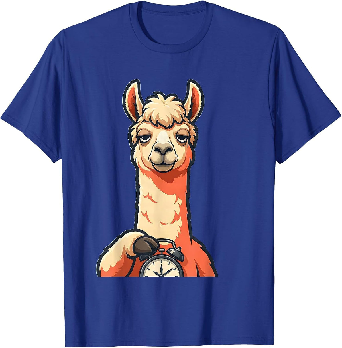 Llama Mascot Funny Alpaca Humor Casual Gift T-Shirt - Royal Blue