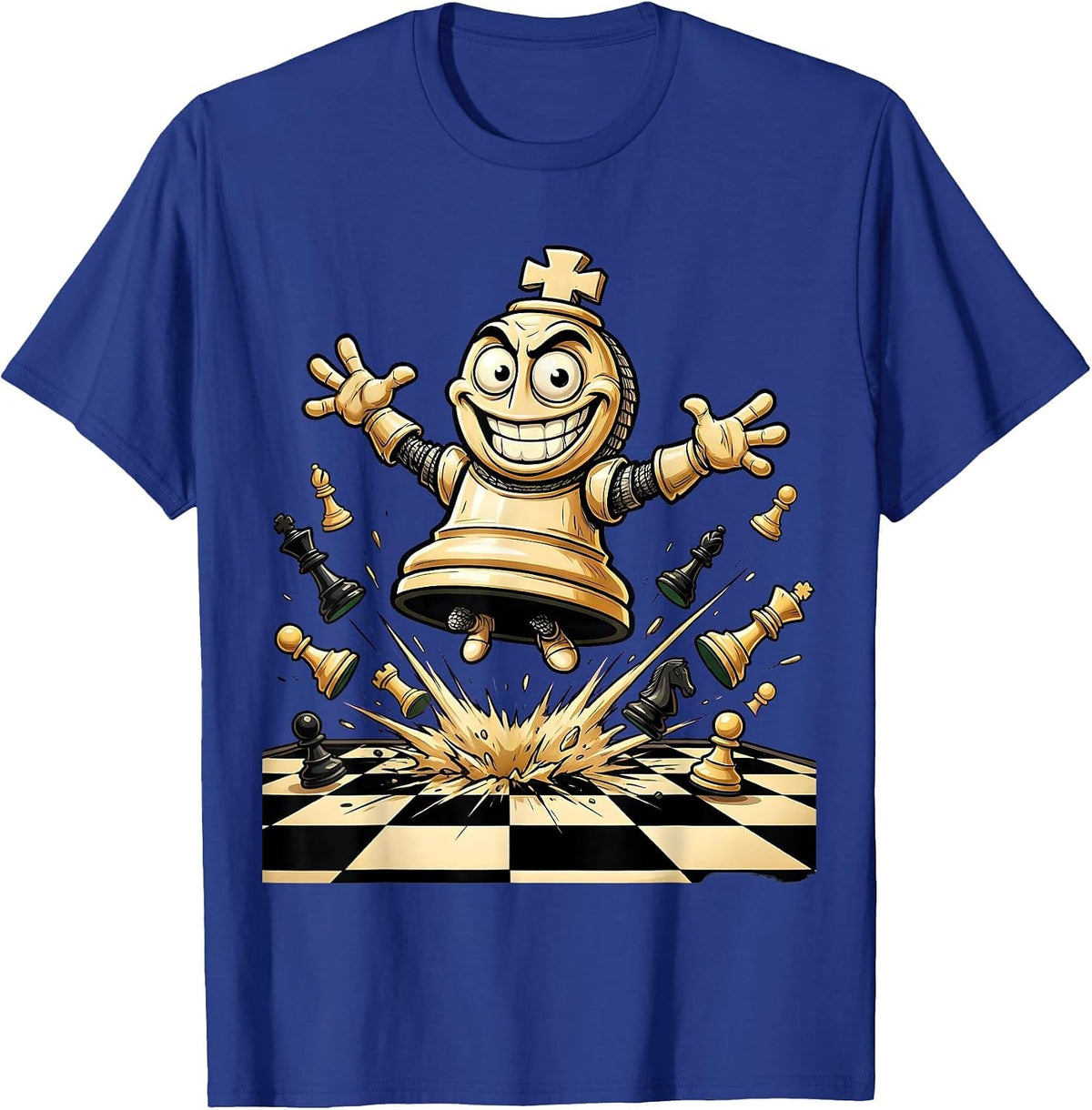 Men's Rizz Em With The Tism Chess Knight Leap T-Shirt - Royal Blue