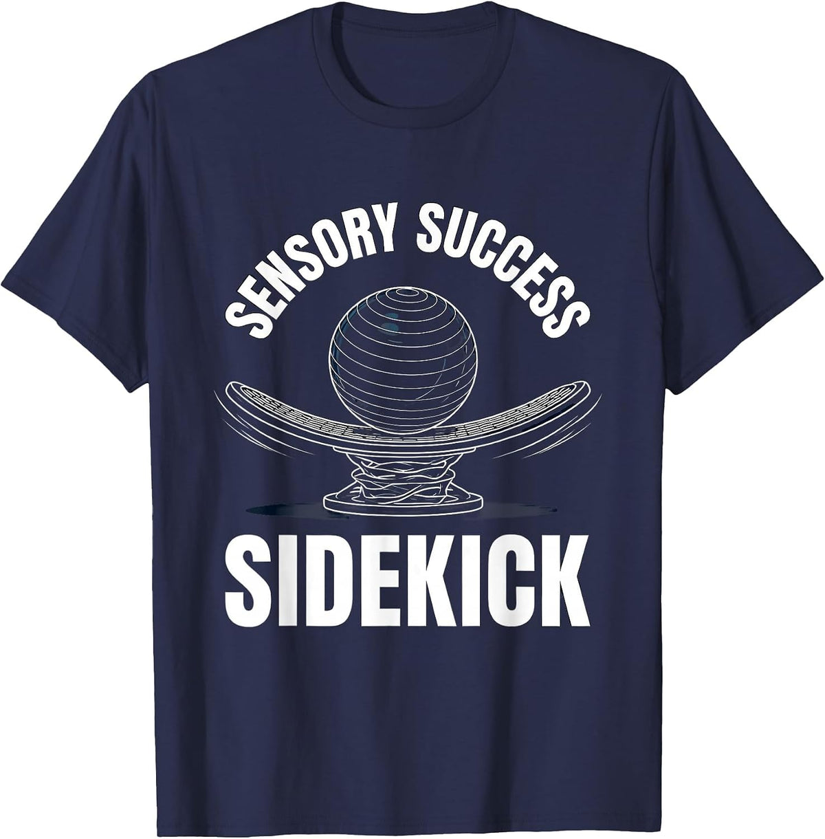 Sensory Success Sidekick Occupational Therapy OT Student T-Shirt - Navy Blue