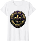 Women's Krewe Of The Bead Snatchers Mardi Gras Party Humor Carnival T-Shirt - White