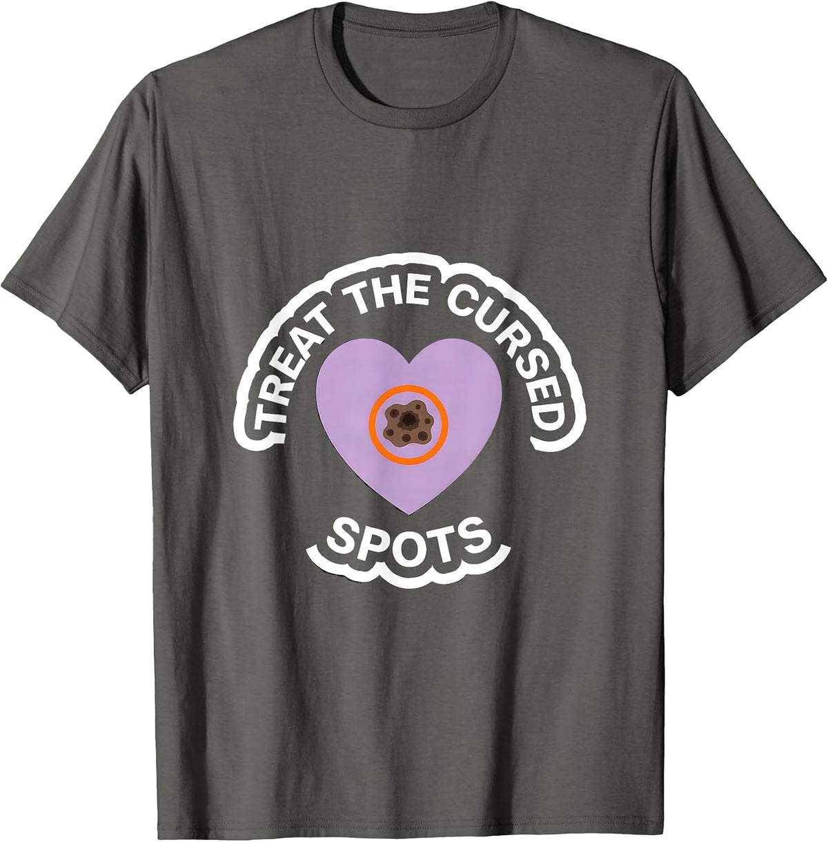 Treat The Cursed Spots Funny Dermatology Halloween T-Shirt - Asphalt Grey
