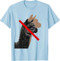 Men's Alpaca Profile Humor Casual T-Shirt - Baby Blue