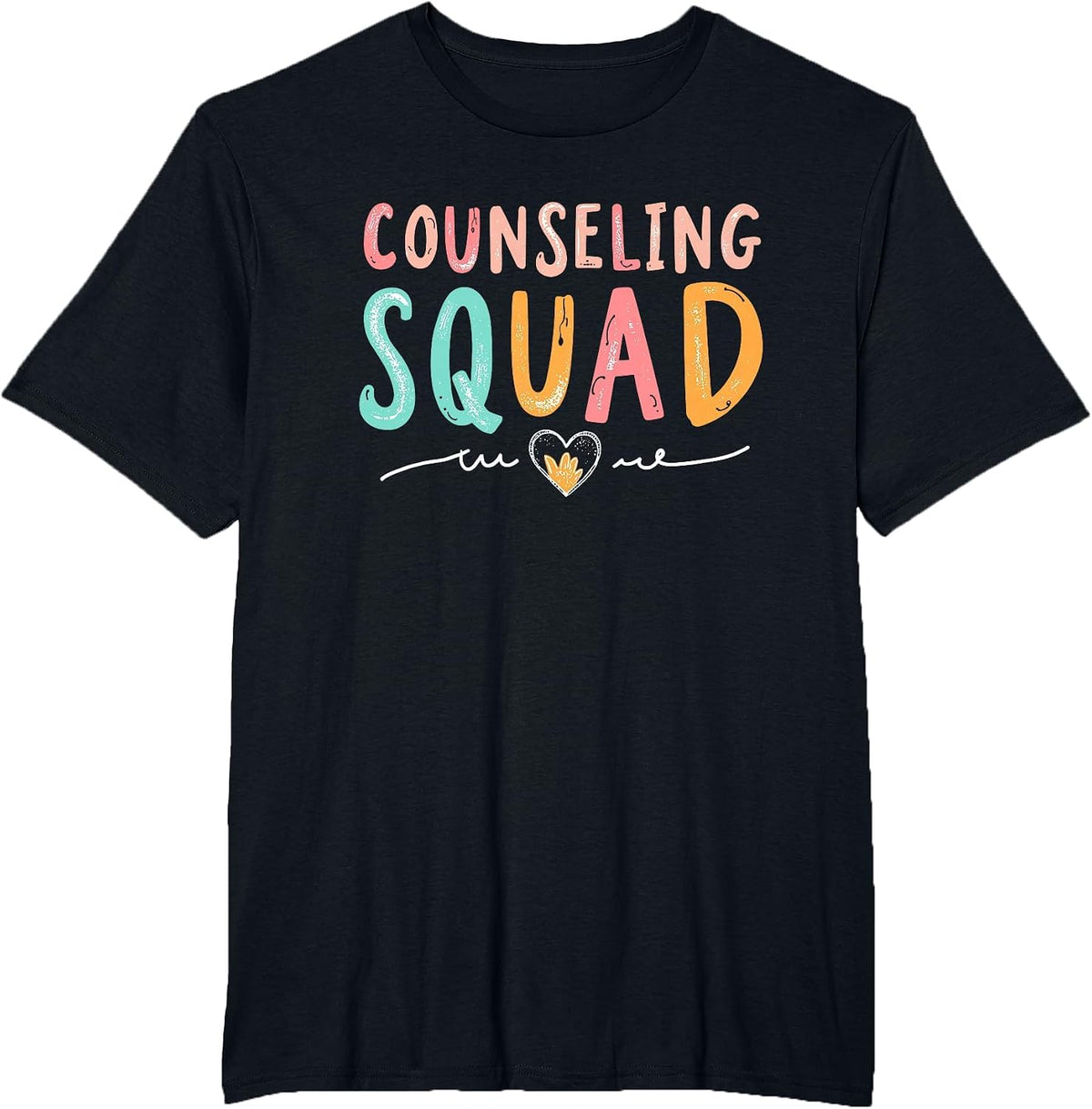 Counseling Squad School Counselor Tees T Shirts for Women Men Counselor Shirt - Black